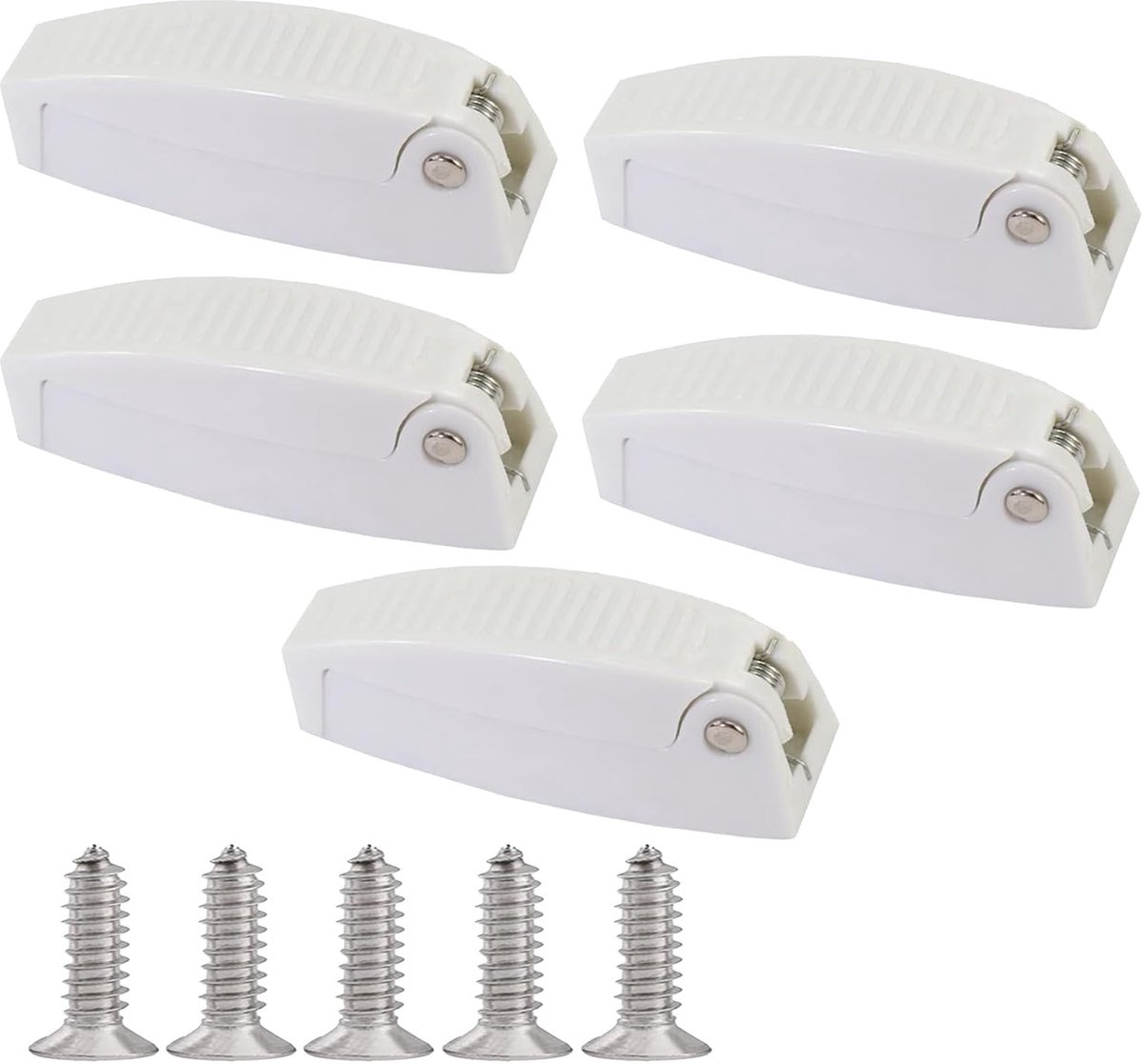 Dailygoods - Dailygoody - Caravan Deurhouders - Duurzame RV Trailer Deurclips - Set van 5 Stuks - Handig voor Bagage en Deurbeveiliging - Voor Caravan en Camp