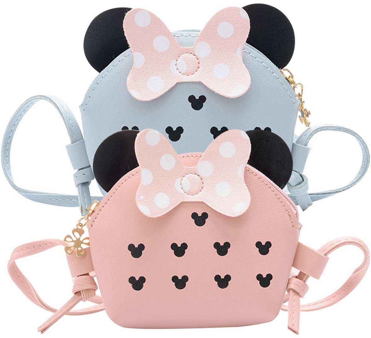 Dailygoods - Dailygoody - Meisjes Handtas - Schattige Mini Bag voor Kinderen - PU Leer - Crossbody Tas - Blauw of Roze - Handtas voor Kinderen - Geschikt voor Jong...