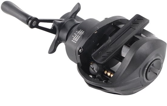 Dailygoods - Dailygoody - Baitcasting-molen - Hoge Rotatiesnelheid - Anti-explosielijnremsysteem - Zwart - Stevige Metalen Behuizing - Ideaal voor Vissers - 260 g van Dailygoods — afbeelding 5