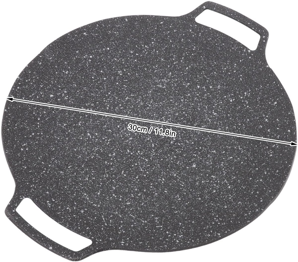 Dailygoods - Dailygoody - Grillplaat - Koreaanse Grill Pan - 30cm - Rood - Geschikt voor Gas - Perfect voor Binnen en Buiten Koken