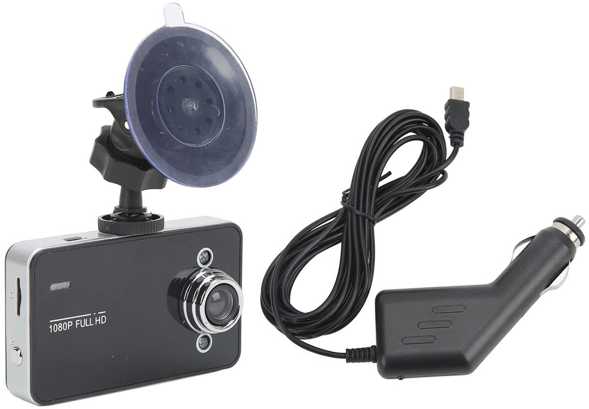 Dailygoods - Dailygoody - Mini Car Dash Cam - 1280X720 - 24 Uur Bewaking - Compact Formaat - Bewegingsdetectie - Auto Videorecorder - Geschikt voor Auto's - HD Kwa