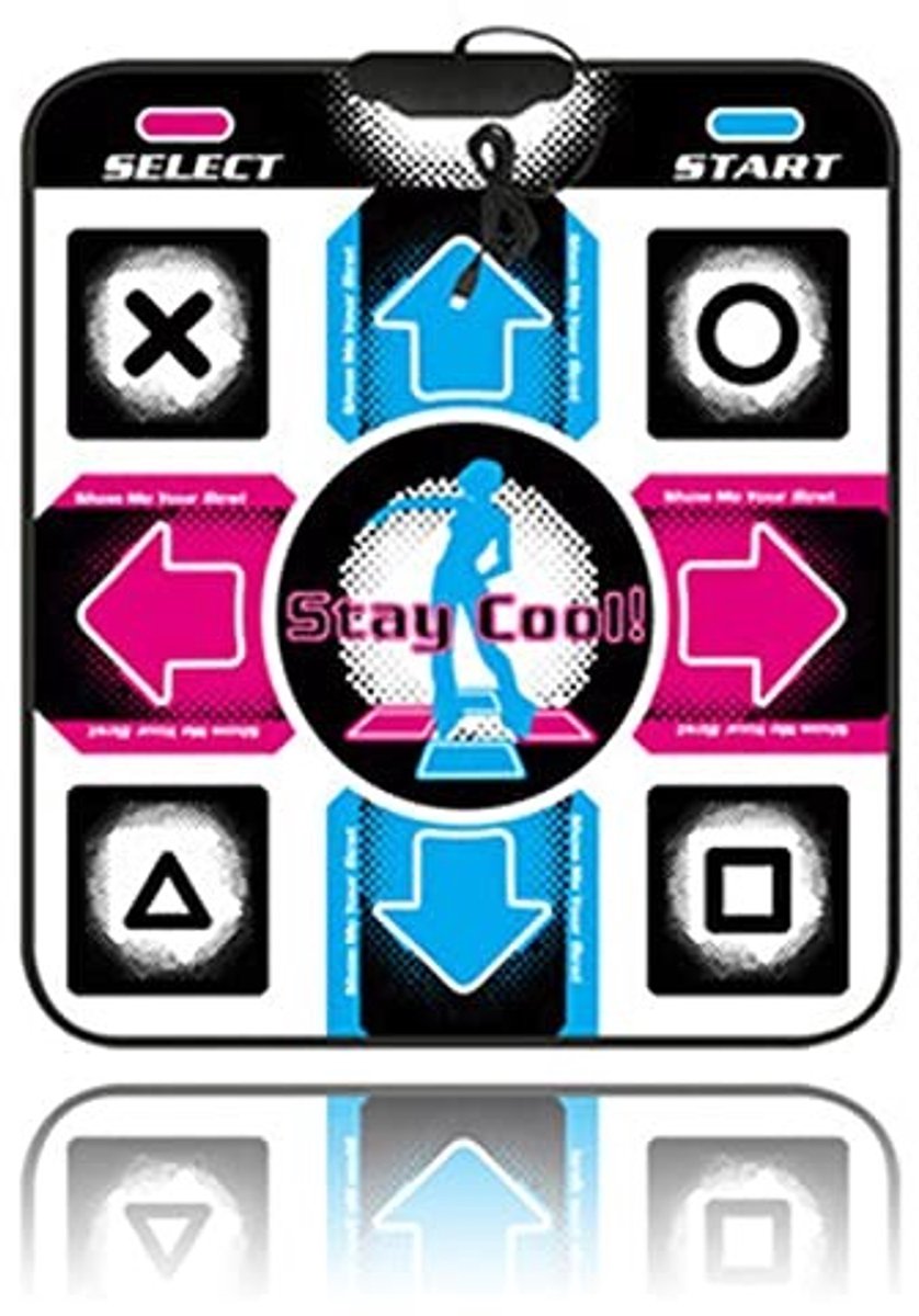 Dailygoods - Dailygoody - Dance Mat - Antislip Dansmat - Slijtvast en Duurzaam - Fitness en Lichaamsvorming - Compatibel met 98/2000/XP/7 - Geschikt voor Kinderen
