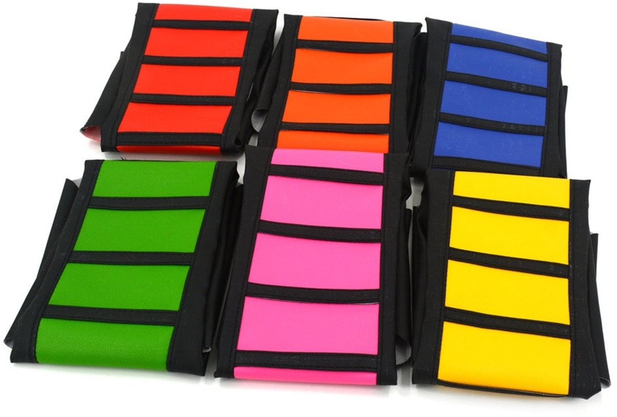 Dailygoody - Universele Motorzitting Hoes - Anti-slip - Duurzaam en eenvoudig te installeren - Oranje - Bescherming - Geschikt voor dirt bikes en endu