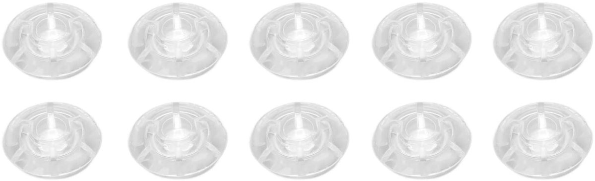Dailygoody - Gitaar Effect Pedaal - Voetschakelaar Toppers - Transparante Kleur - Universeel - 10 Stuks - Geschikt voor 10mm Pedalen