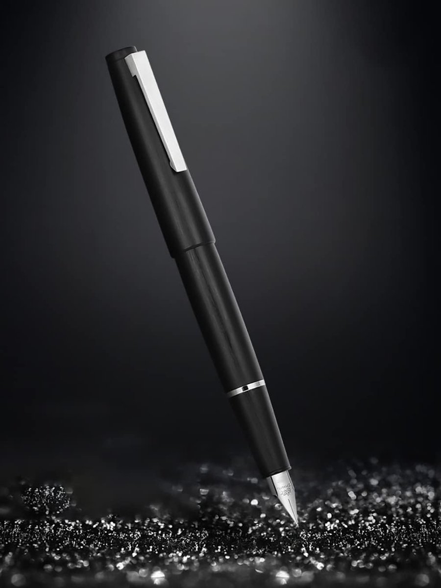 Set van 2 Luxe Zwarte Vulpen met Inktconverter en Iridium Fijne Pen - Perfect voor Schrijven en Tekenen
