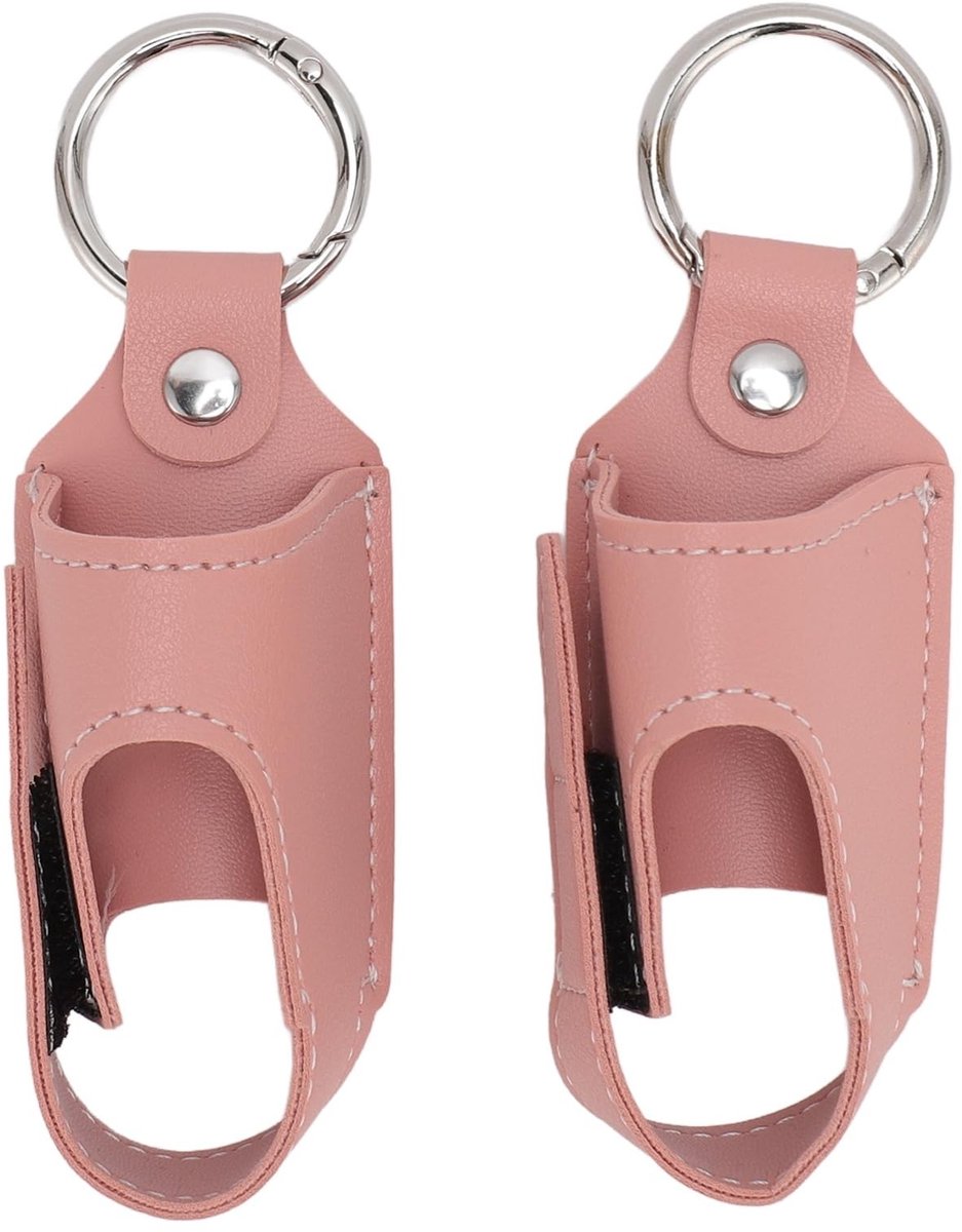 Dailygoods - Dailygoody - Astma-inhalatorhouder - Mini-etui - Praktische reisholster - Roze - PU-leer - 2-pack - Geschikt voor astma-inhalator - Compact formaat
