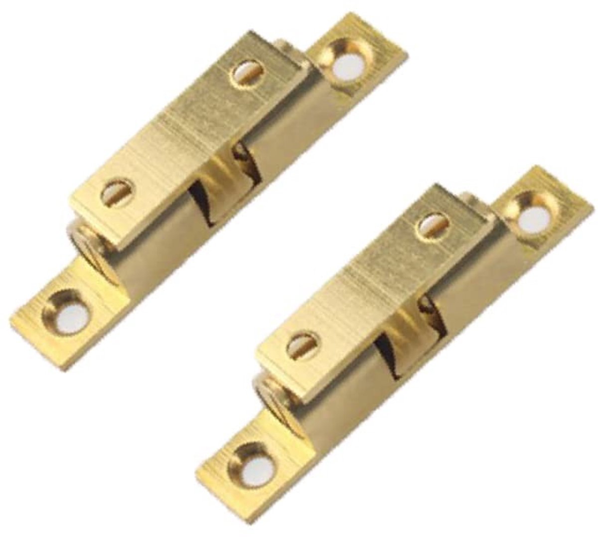 Dailygoods - Dailygoody - Dubbele bal roller vangst - Verstelbare vergrendeling - Goud - Kastdeur vergrendeling - Veilig sluiten zonder zichtbare sloten - Geschikt...