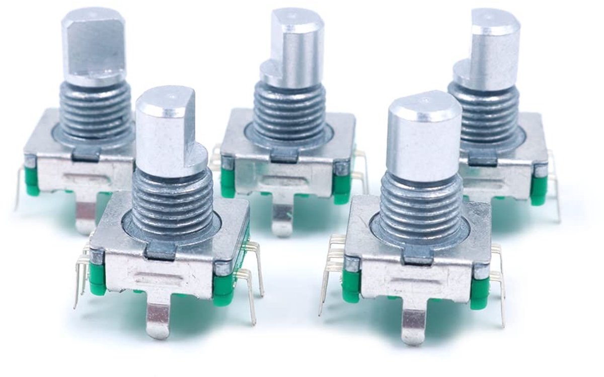 Dailygoods - Dailygoody - Rotary Encoder Push Button Switch - 5 Pack van 6mm componenten - Voor schakelaars en bediening - Betrouwbaar en duurzaam - Geschikt voor .