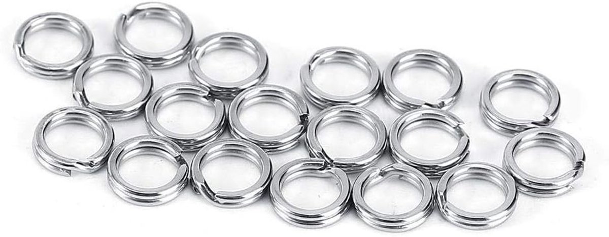 Dubbele Lussen Splitringen voor Vissen - Verbinders voor Aas - Tackle Kit voor Vissers en Hengelsport Accessoires