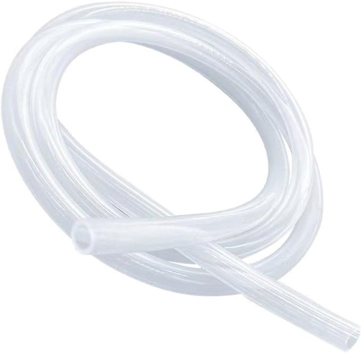 Flexibele siliconen slang van 4 m voor brandstof en watertransport, transparant en duurzaam (8 mm x 10 mm)