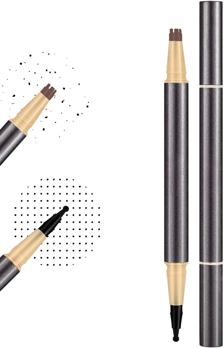 Natuurlijke kunstmatige sproetenpen en stempel, waterdicht en duurzaam, voor fijne en realistische sproetenlijnen