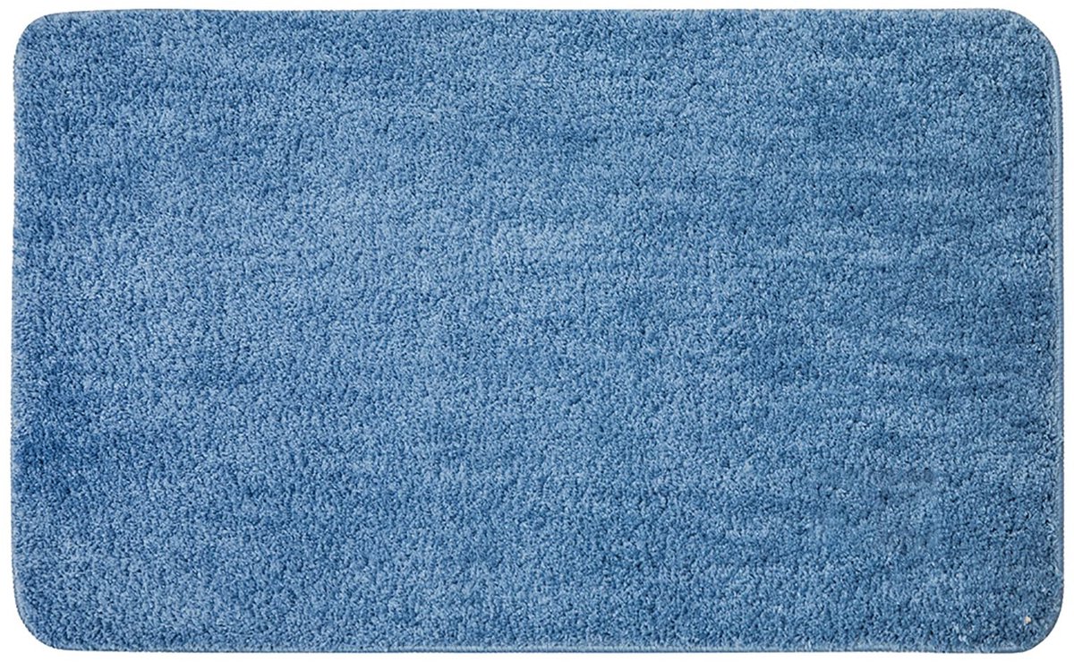 Dailygoods - Dailygoody - Badmat - Antislip - Absorberend - Blauw - Douchemat - Tapijt voor badkamer en keuken - 60x90 cm