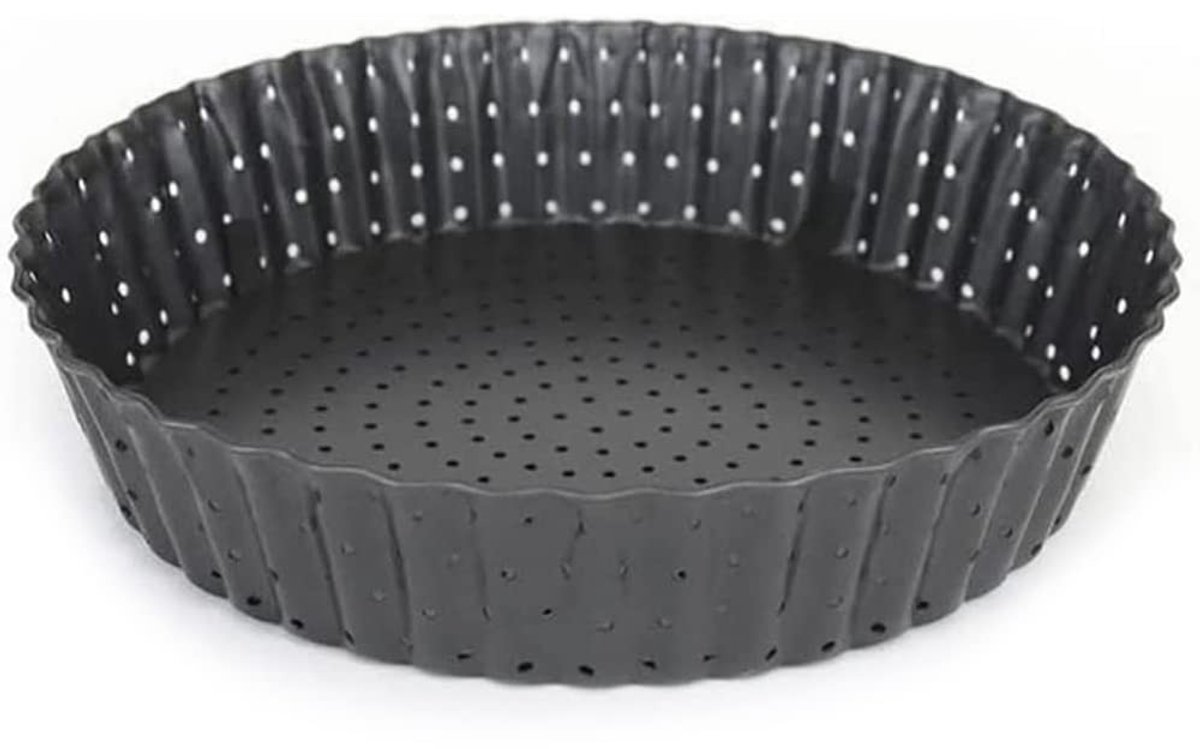 Dailygoods - Hoge Geperforeerde Gekrulde Bakvorm met Uitneembare Bodem
