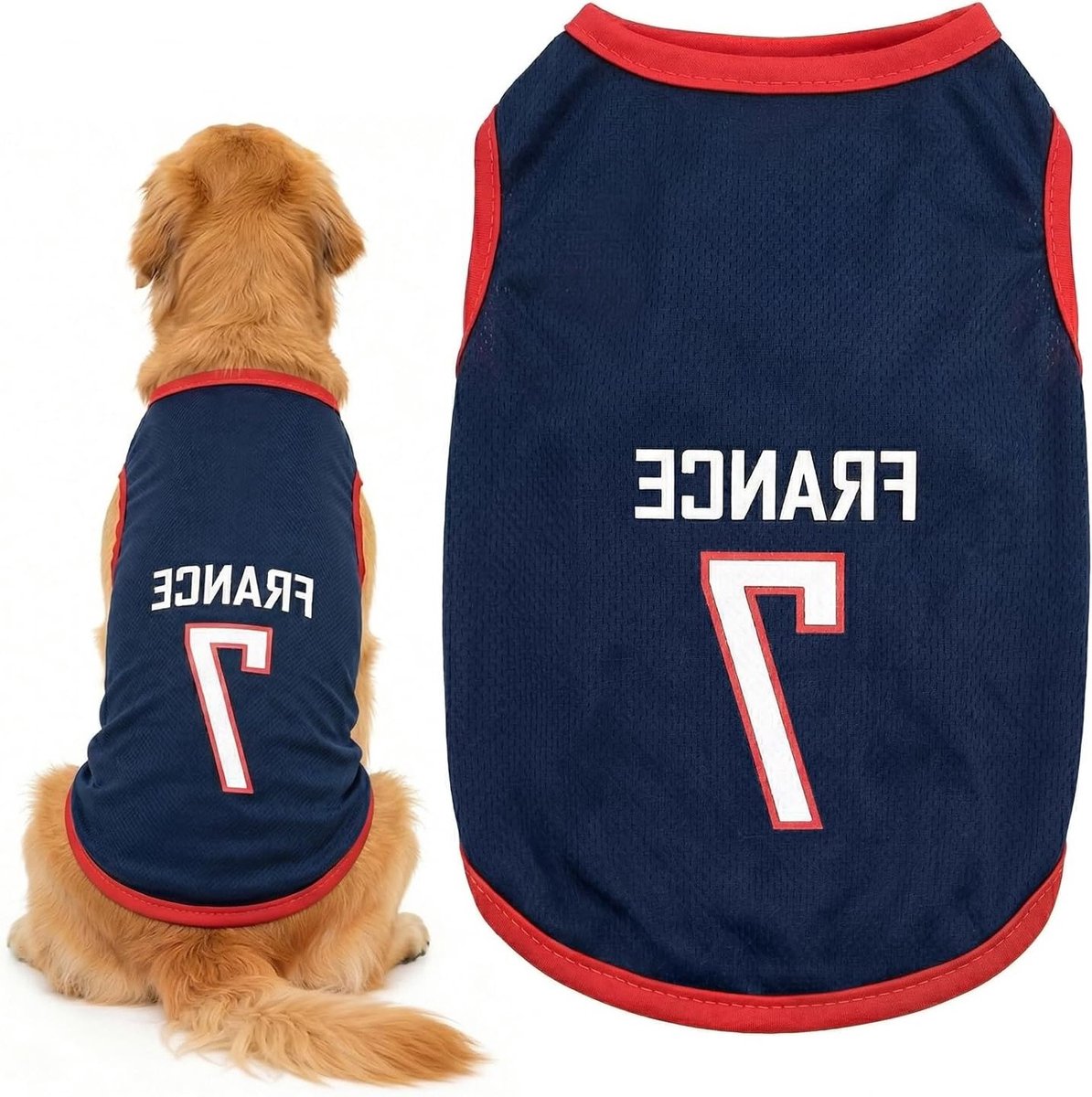 Trui voor katten en middelgrote honden, T-shirt voor kleine honden, puppycadeau, comfortabel en stijlvol (L, marineblauw)