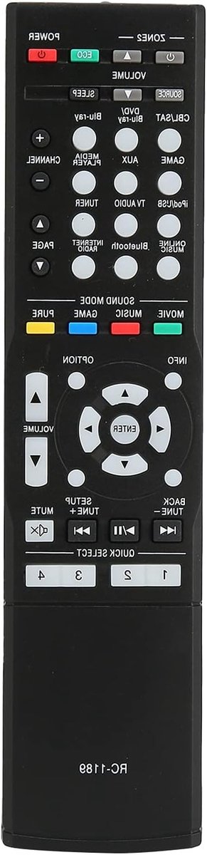 Vervangende afstandsbediening voor AV-receiver - Compatibel met Denon AVR-S720W, AVR-S700W, AVR-S710W en meer - Gebruiksgemak en betrouwbare prestaties