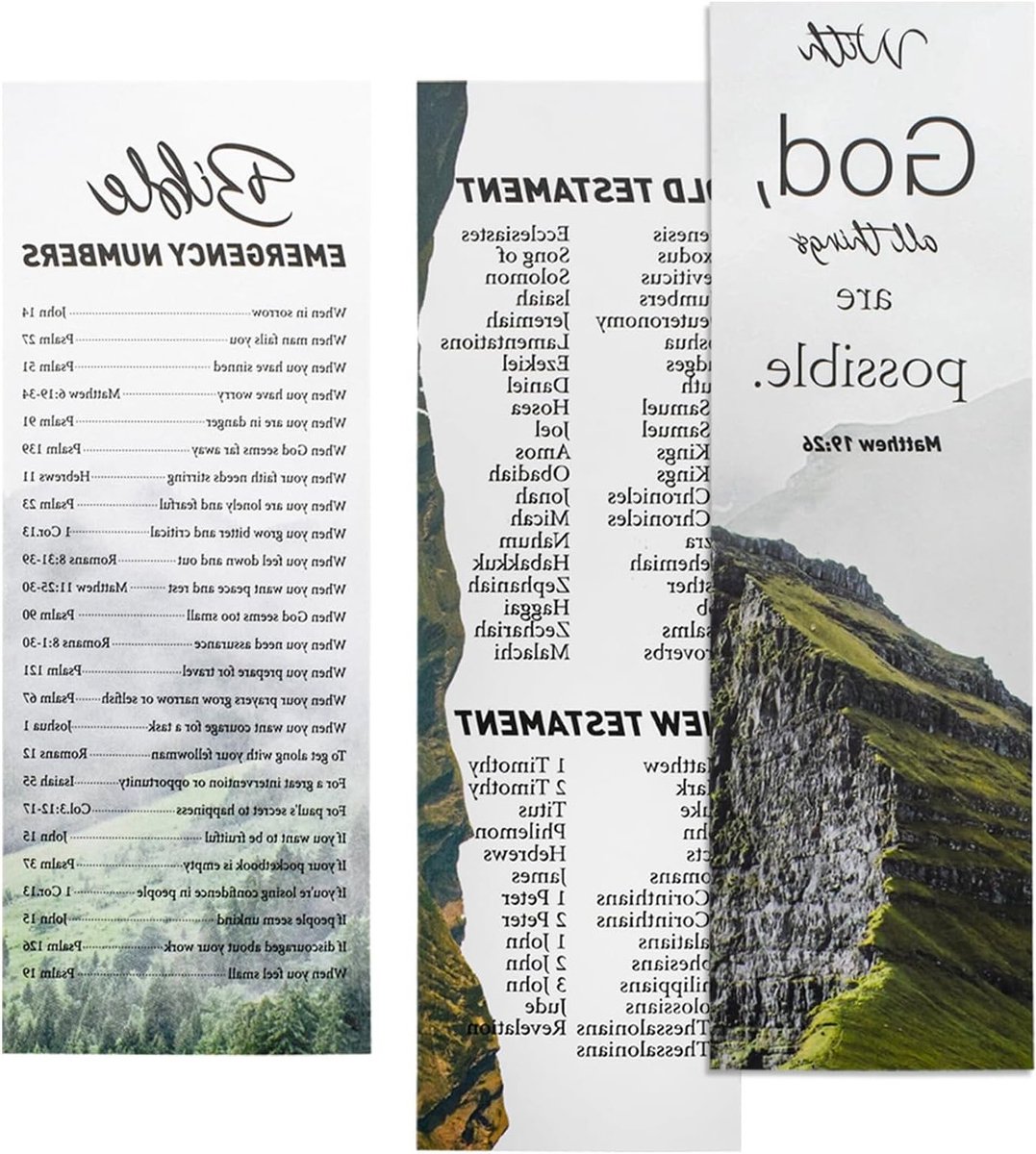 20 Stuks Boeken van de Bijbel Boekenleggers voor Gelovigen en Bijbelstudie