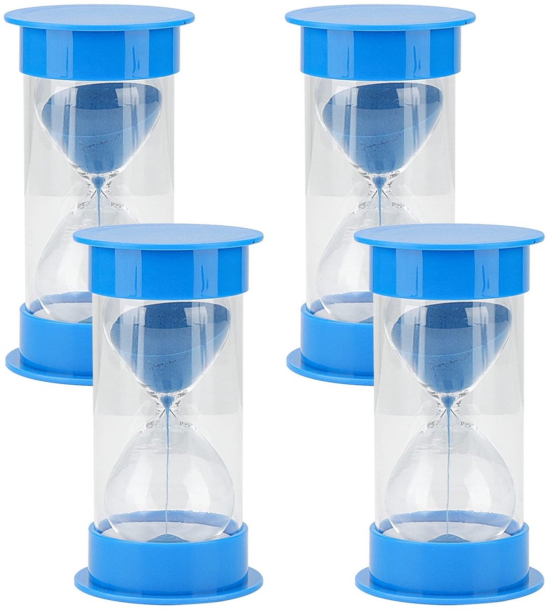 Dailygoods - Dailygoody - Zand Timer - Zandloper Timer 5 Minuten - Decoratie voor Thuis en Kantoor - Blauw - Ideaal voor Tijdbeheer - Geschikt voor Geschenk - Kuns...
