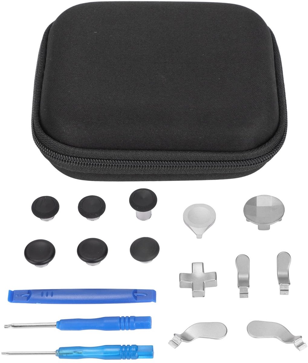 Dailygoods - Dailygoody - Controller-accessoire-onderdelen - Reparatietoolkit - 13 in 1 Game-vervangende Accessoirekit - Zilver - Geschikt voor One Series 2 - Cont