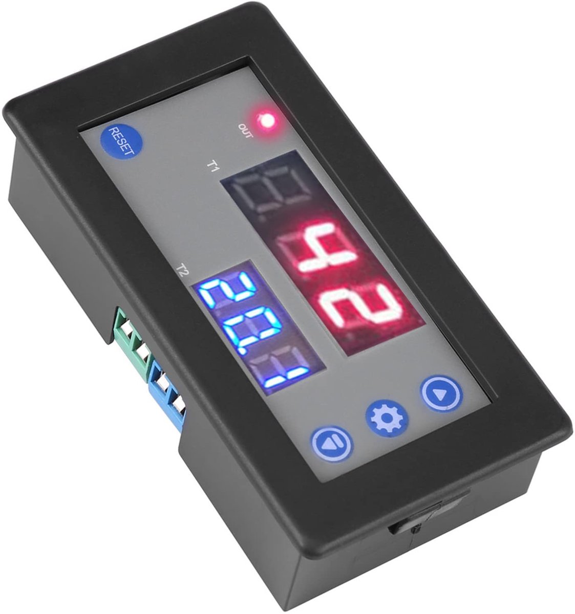 Dailygoody - Digitale cyclus timer - Multifunctionele timer met dubbele vertraging - Met dubbel led-display - 18 functiecombinaties - Geschikt vo