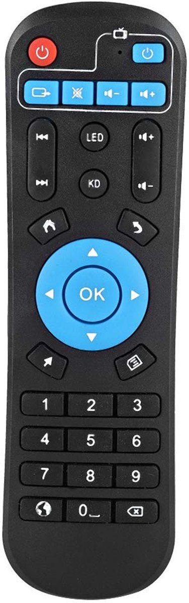 Dailygoody - Vervangende Afstandsbediening - Set-top Box - Duurzaam en Handig - 8 Meter Bereik - Geschikt voor T95Z Plus en T95U Pro - 156 x 43 x 20 m