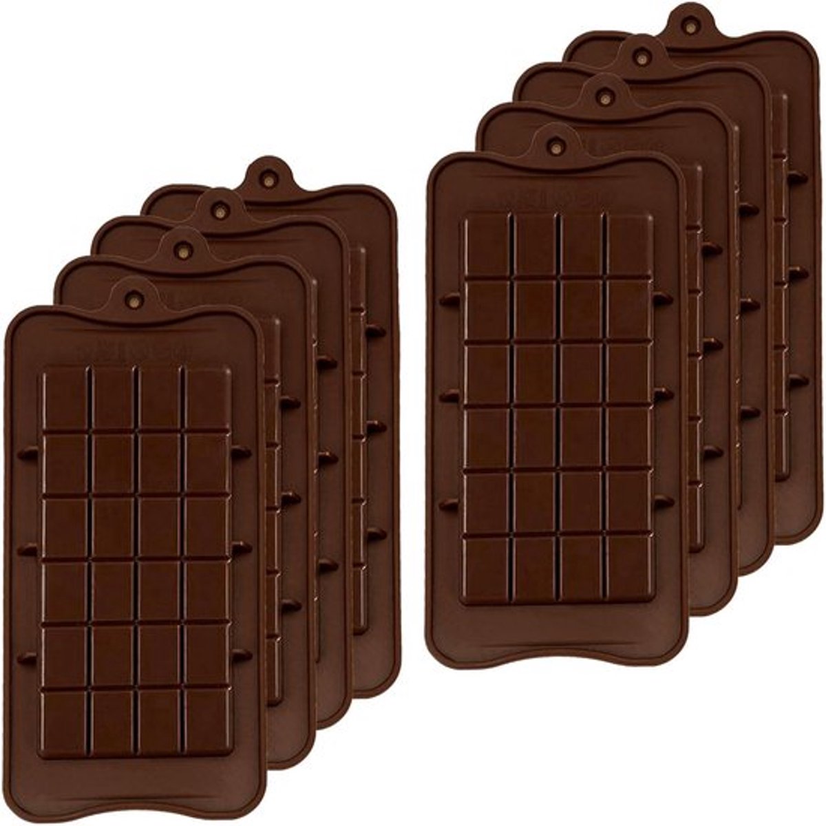 8-delige chocoladevorm van siliconen - BPA-vrije energiereepbakvorm voor chocolade