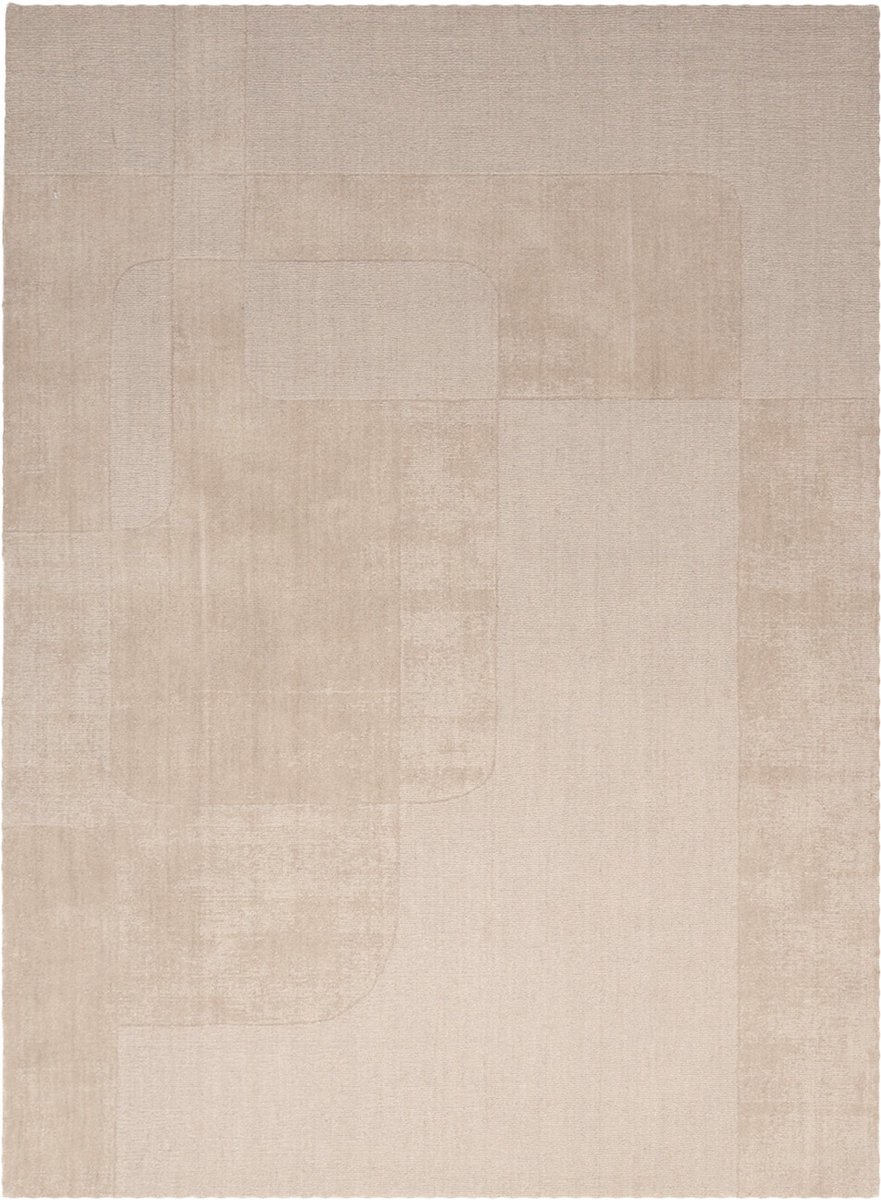 Studio Clarice Wollen vloerkleed - Giselle Abstract Beige - 200x290cm