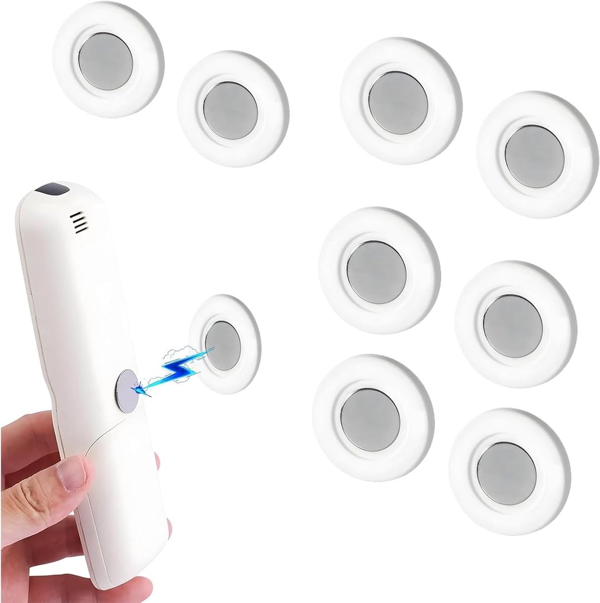 Magnetische houders voor afstandsbediening, wandstickers zonder gaten voor sterke bevestiging, ideaal voor organisatie thuis en op kantoor, eenvoudig te installeren en te verwijderen, multifunctioneel en ruimtebesparend