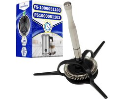 Melkopschuimer - Cappuccinatore Onderdeel - Koffie Bereiden - Originele Code Compatibel - 16.8 x 15.4 cm - Zwart