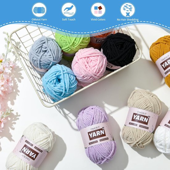 Pluche haakgaren - Baby garen - Dekens maken - Zacht en pluizig - 50 gram - Donkerroze — afbeelding 3