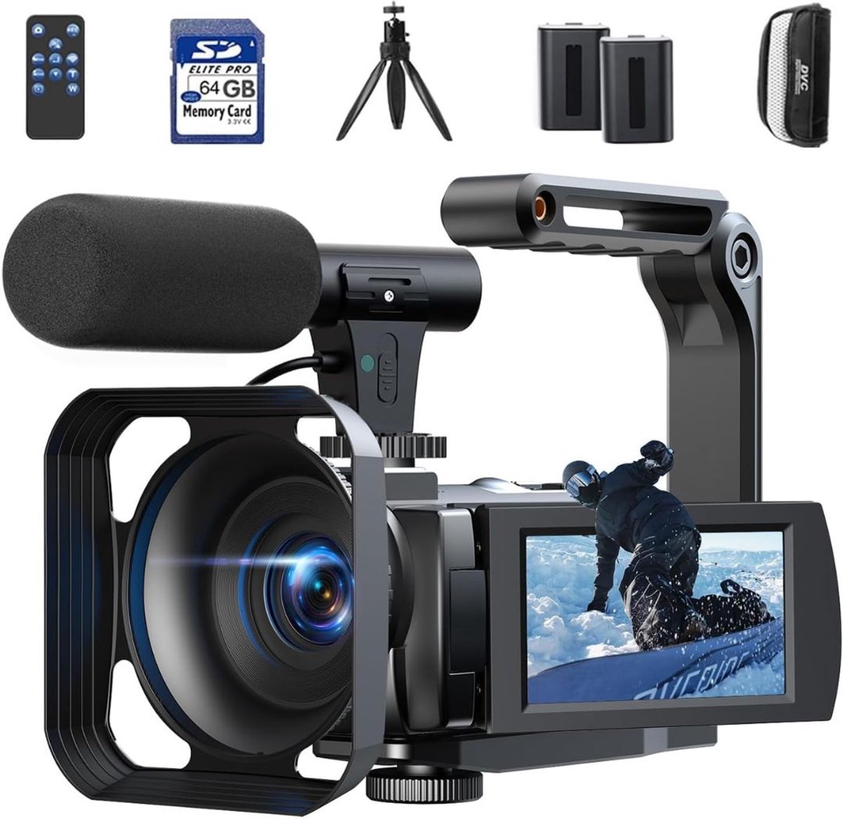 MRKK® Handycam - Videocamera - Vlog Camera voor Beginners