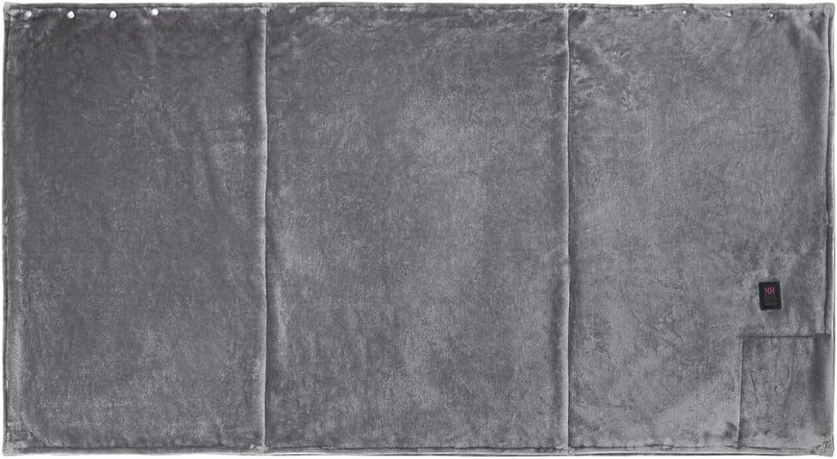 Elektrische Deken - Verwarmingsdeken Warmtedeken - Warm Blijven - Snelle Verwarming - 150 x 80 cm - Grijs
