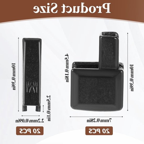 20 Sets Metalen Zipper Stopper Reparatieset voor Ritsen, Vervangingen voor Sliders, Locking Onderdelen voor Jassen en Kleding, DIY Naaien en Herstellen van Merkloos — afbeelding 5