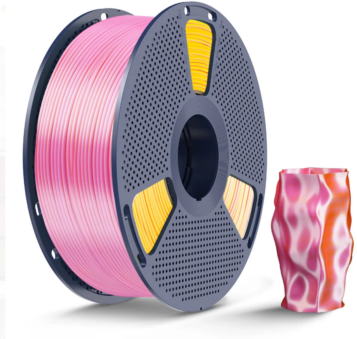 SUNLU Silk PLA+ Dual Color Filament – 1kg – Pink Gold (Roze Goud)