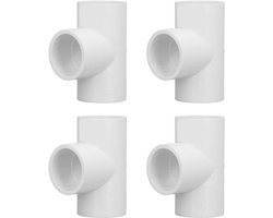 PVC buisverbinder - buisschroefverbinding - 12 stuks - drieweg buisschroefverbinding - 20 mm - 25 mm - 32 mm - doppen - fittingen voor installatie waterleiding en waterverdeling - geschikt voor diverse maten - wit.
