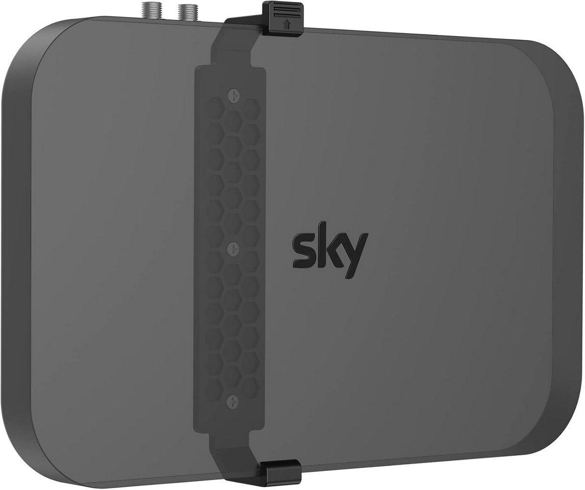 Wandmontagebeugel voor Sky Q Box - Ruimtebesparende TV-Box Houder Zwart
