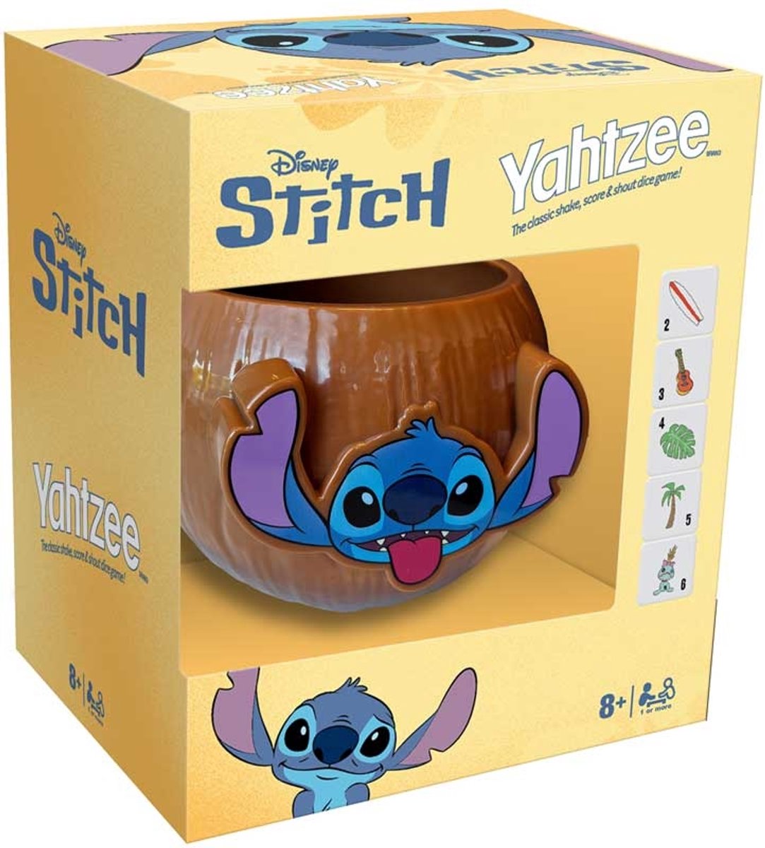 Winning Moves Yahtzee spel Stitch editie - dobbelspel Disney.