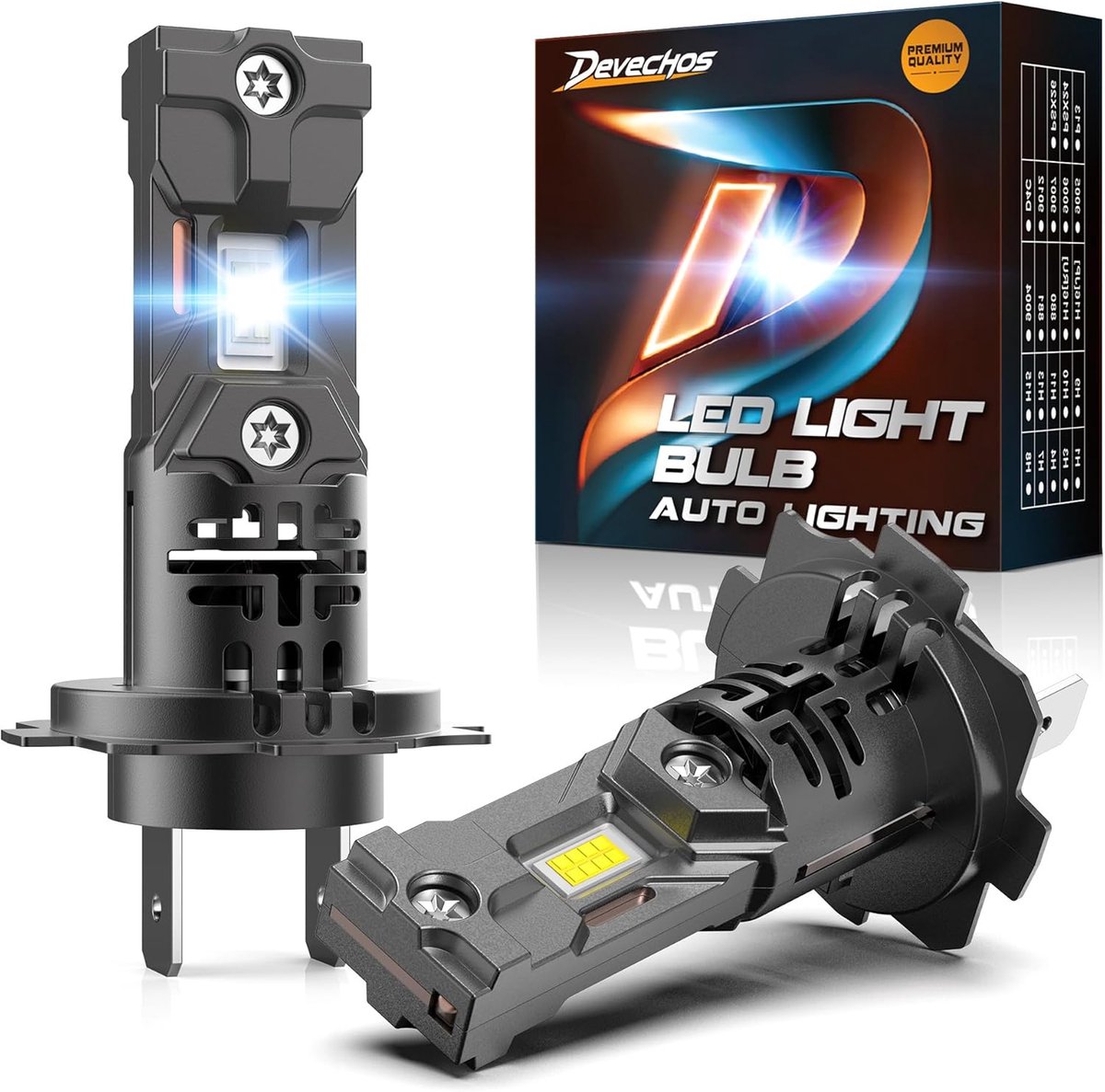 LED Koplampen - H7 Lampen - Auto Verlichting - Mini Ontwerp - 100W 26000LM - Koel Wit