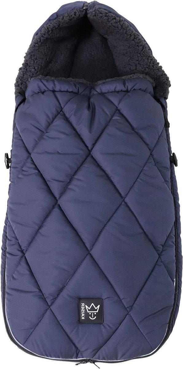Voetenzak Kinderwagen - Universele Voetenzak - Warm en Comfortabel - Afneembaar Bovendeel - 100x43 cm - Blauw