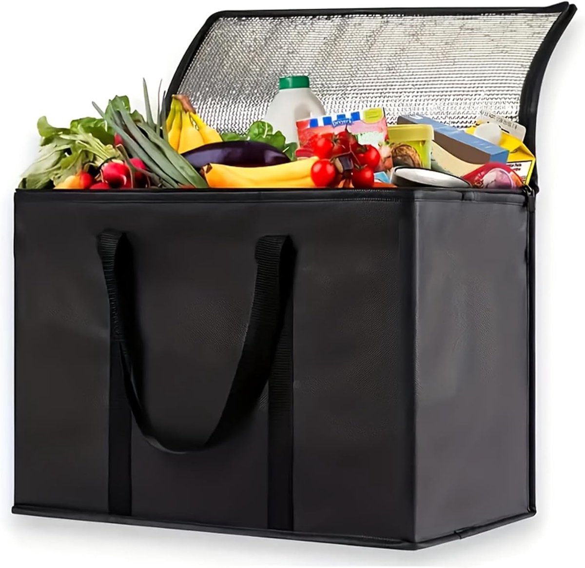 Picknicktas - Picknickmand - Lunchtas - Lunch Bag - Koeltas - Koelrugtas - Koelrugzak - Cooler Bag - Thermotas - Vliesstof - 35L - Zwart - van Imperatoris
