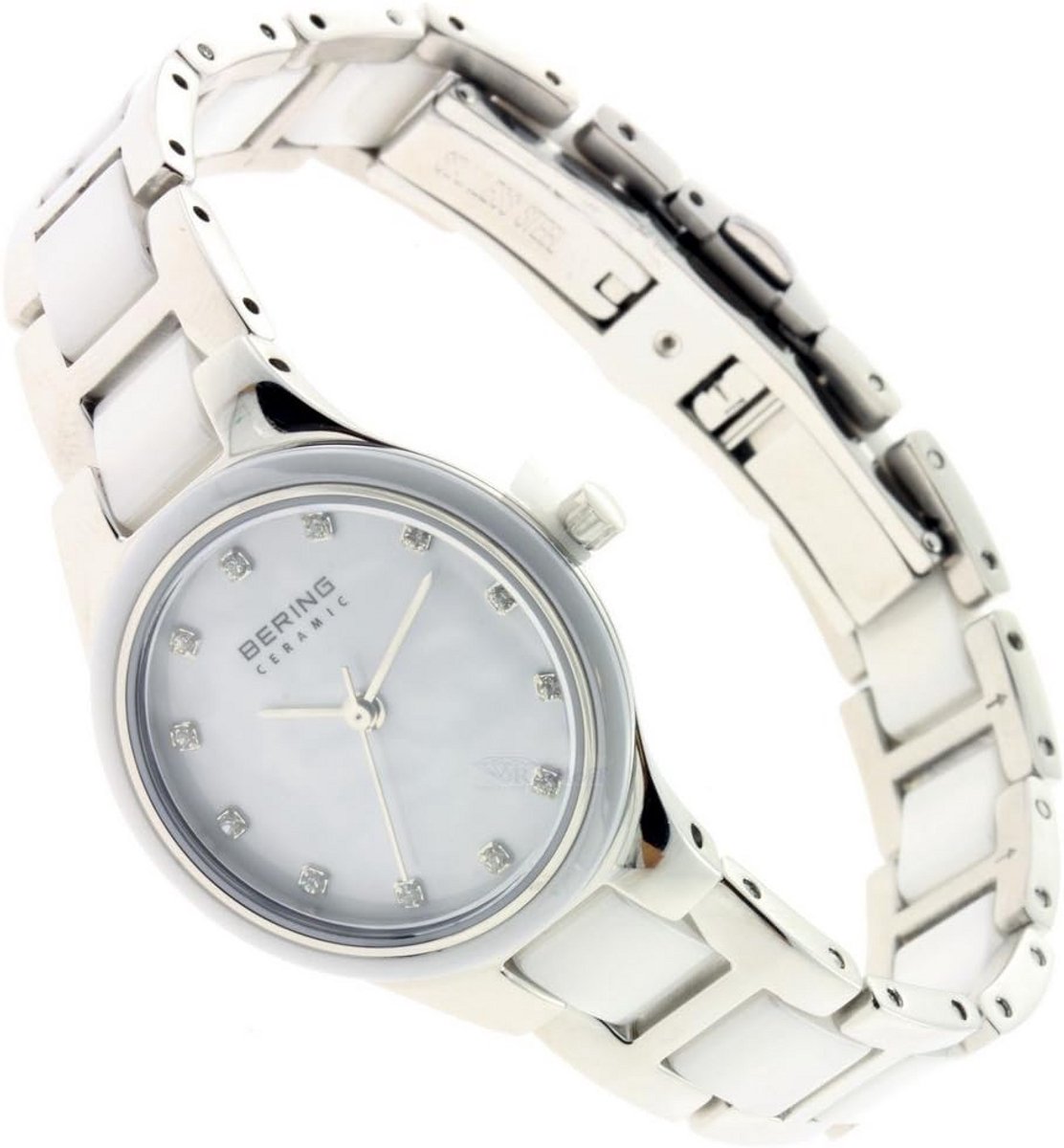 Dames analoog kwartshorloge met roestvrijstalen band