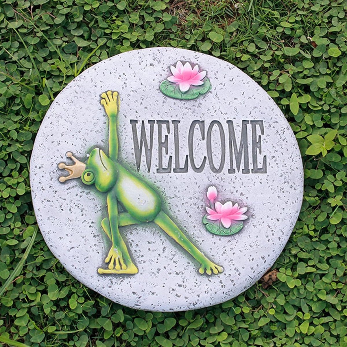 Decoratieve Stapsteen - Tuinpad Tegels - Buitenpad Aanleggen - Weerbestendig Cement - 27 cm Diameter