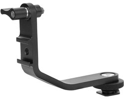 Camera Monitor Beugel - Video L-beugel - Fotografie Stabilisatie - 360 Graden Rotatie - 4.5-5.7 Inch - Zwart