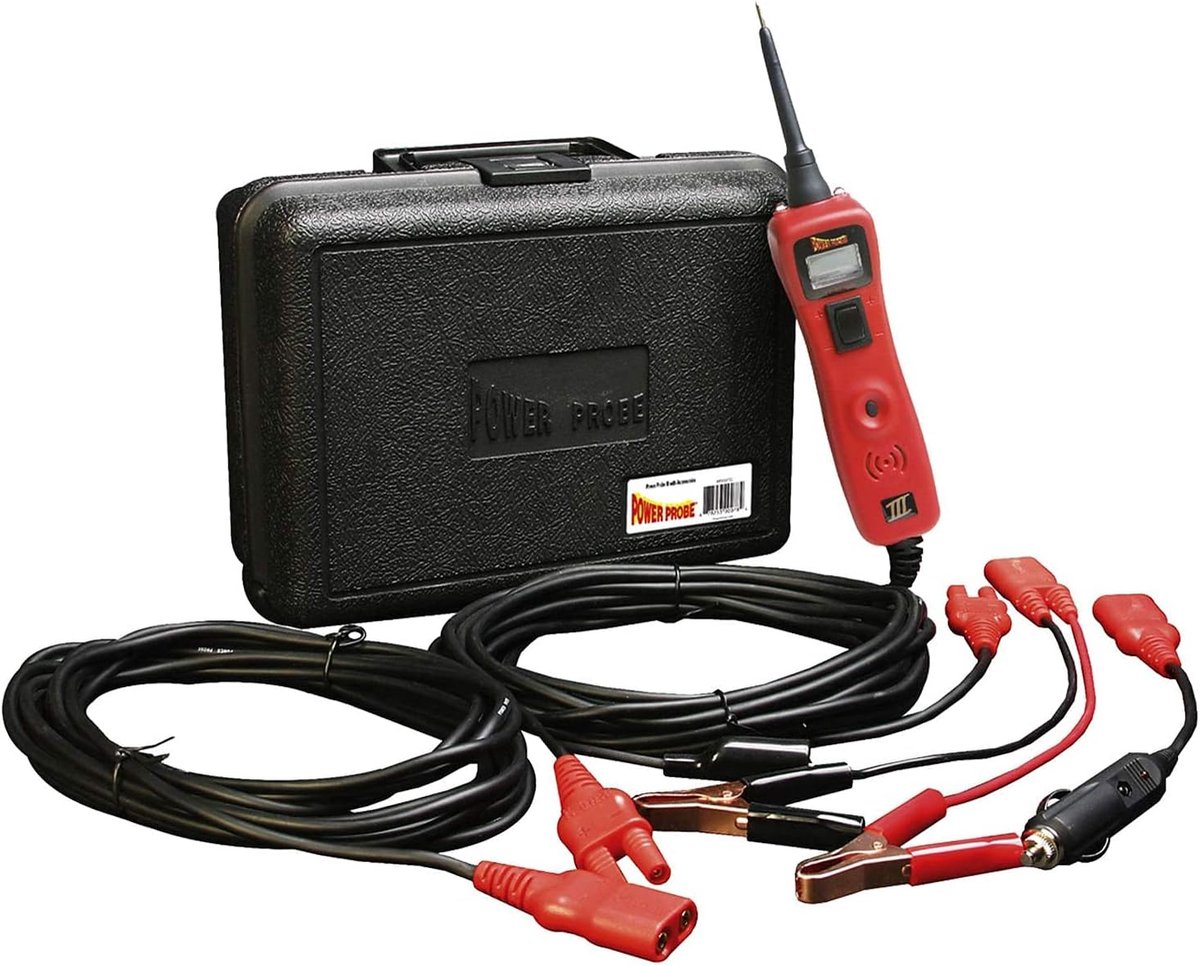 Stroomsonde Autotester - Elektrische Multimeter - Auto Elektronica Meten - Componenten Activeren - 12-24V Digitaal - Rood