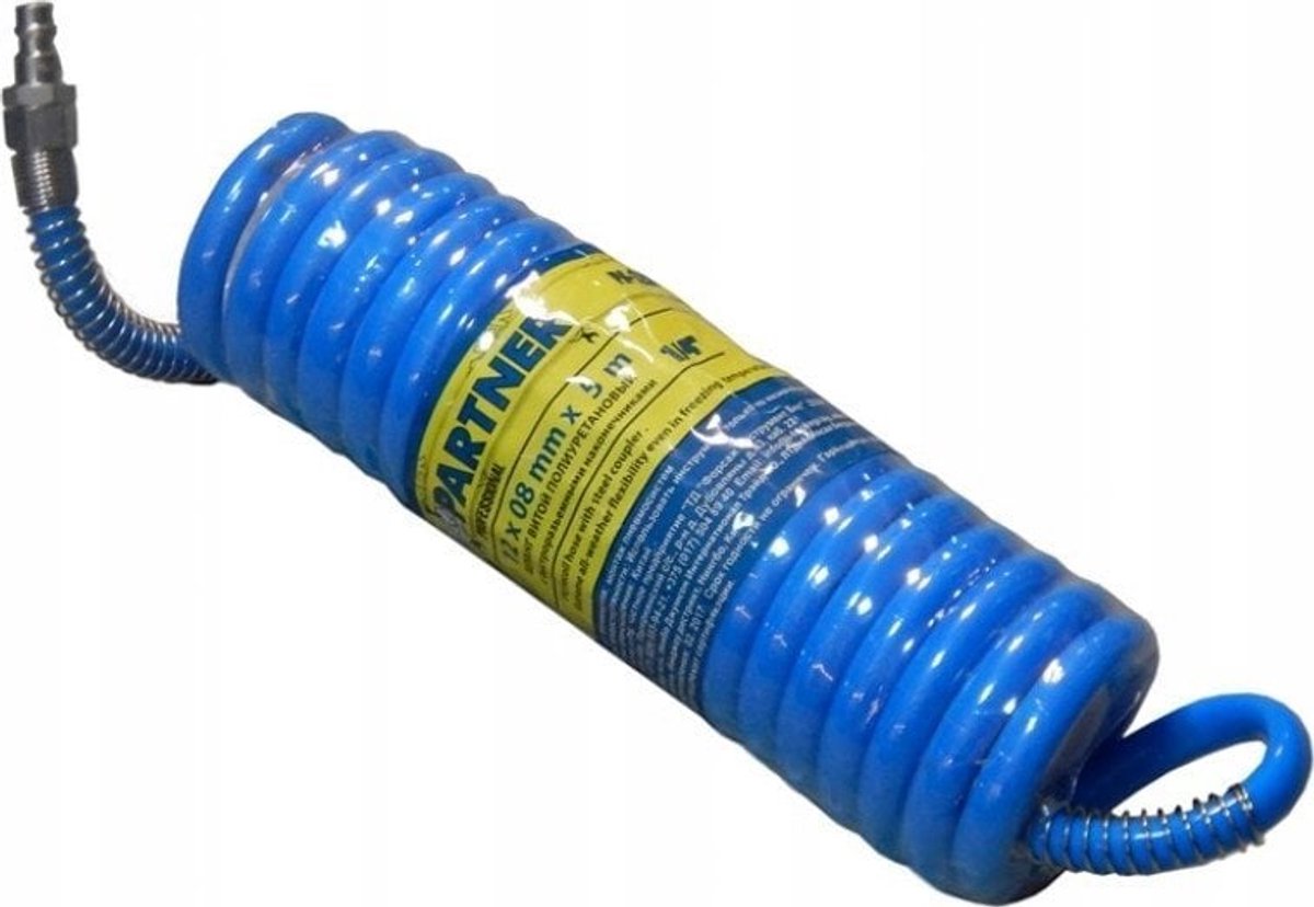 Partner - Spiraalband - Poliurethaan - 8 mm x 5 m - Snelkoppelingen