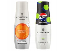 SodaStream Serie - Synroom Set - Orange Zero - Pepsi Max Lime