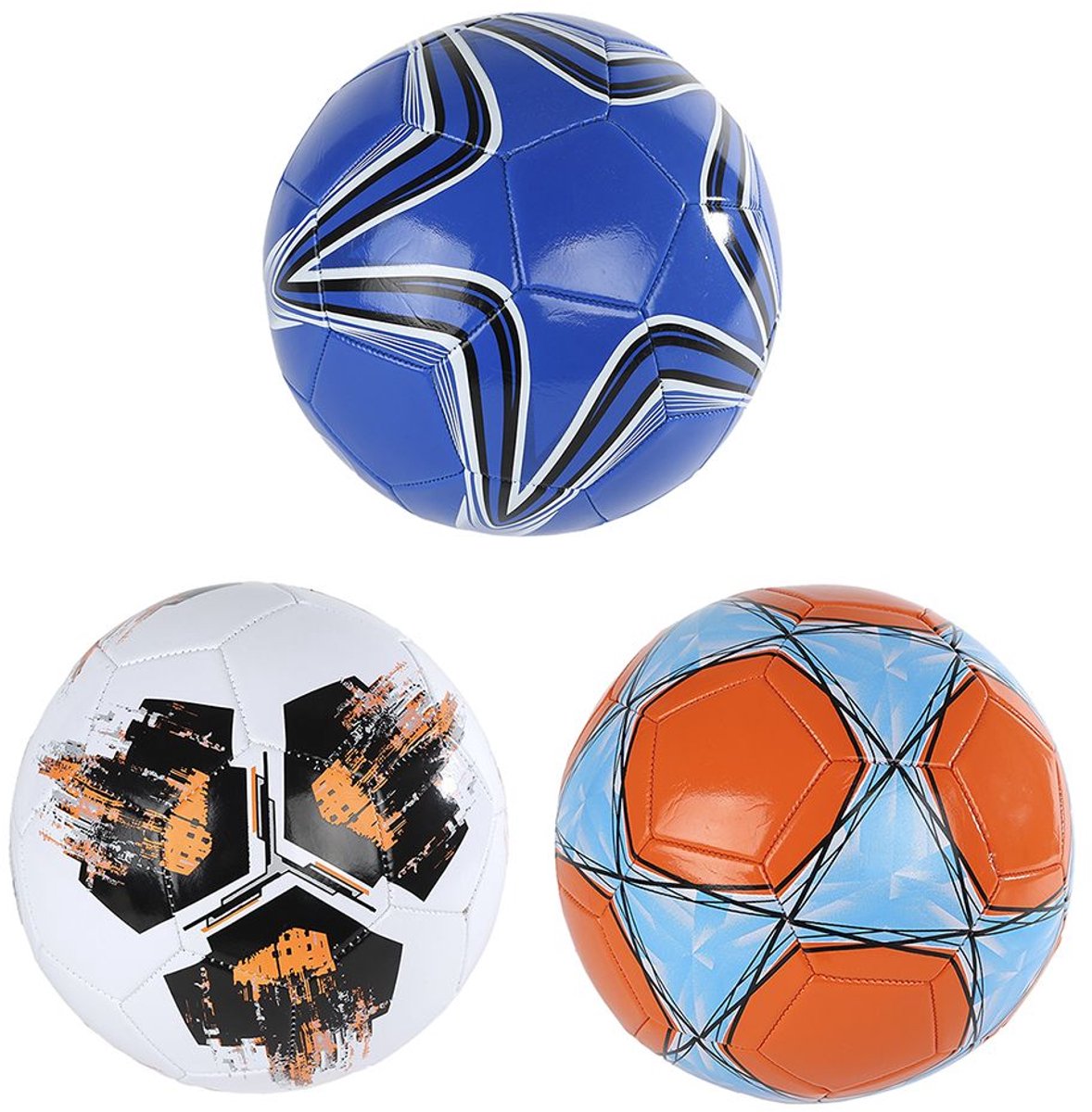 Voetbal Futuro maat 5 multicolor 280gr speelgoedbal.