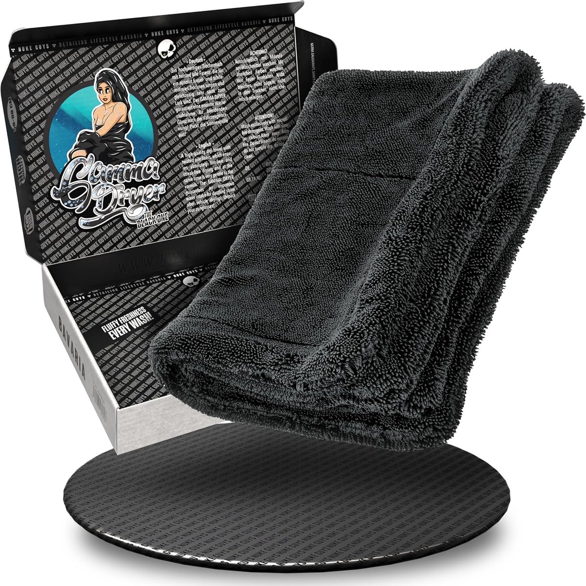 Auto Droogdoek - Microvezeldoek - Efficiënt Drogen - Extreem Absorberend - 40x60cm - Zwart
