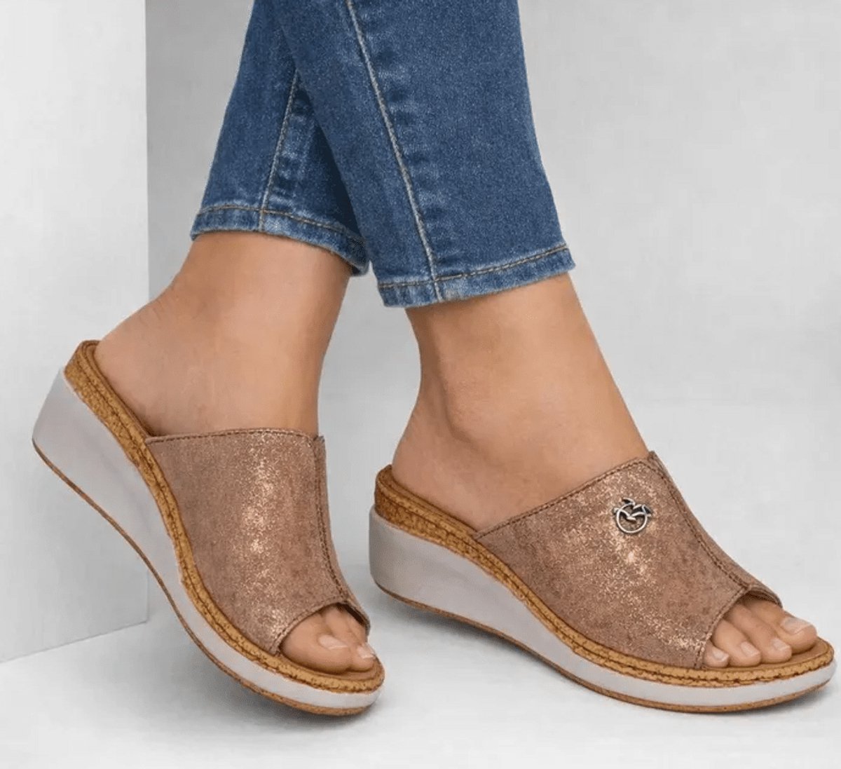Fly Flot Dames Slipper | Camel | Maat: 38