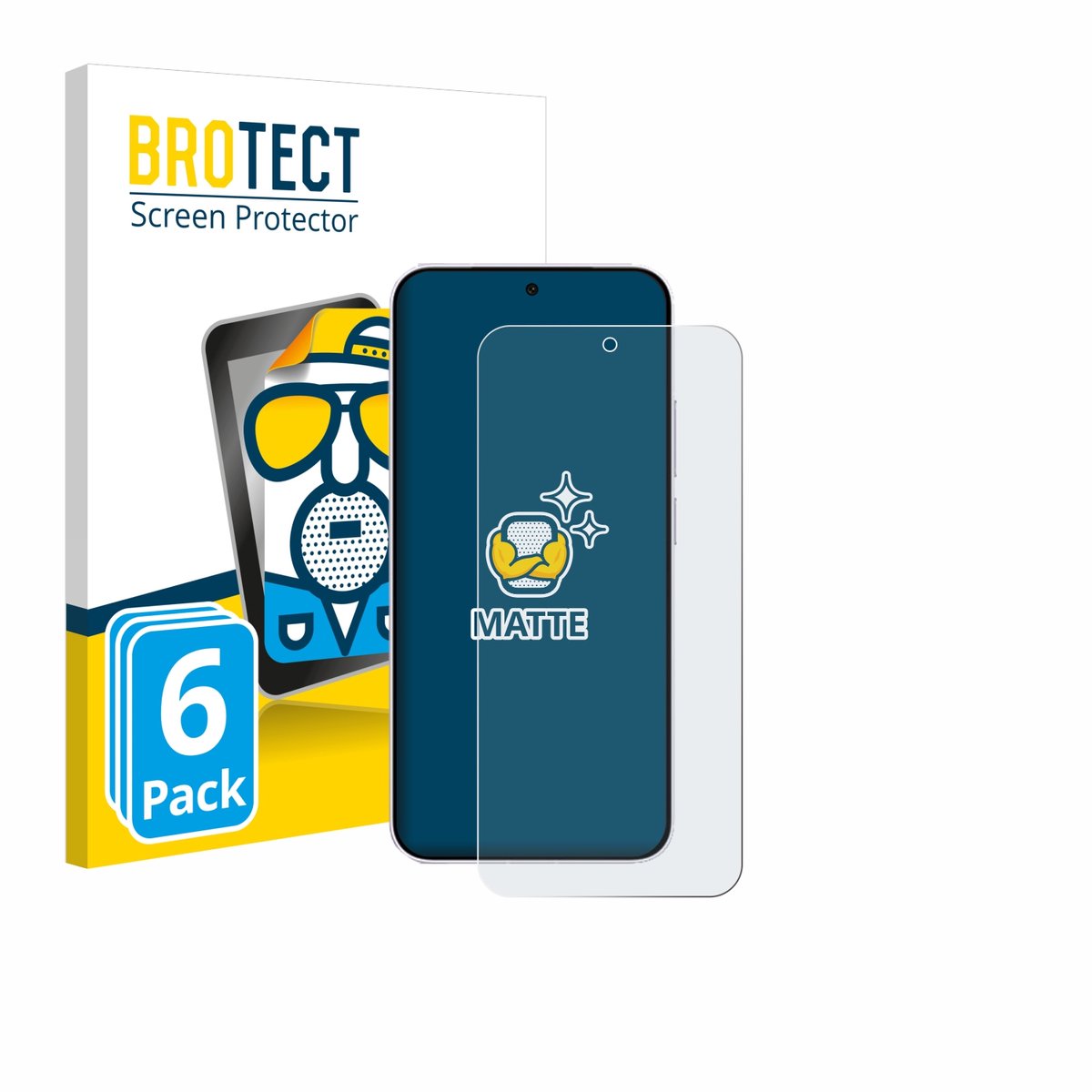 BROTECT - Screenprotector voor Vivo X300 FE - Folie Beschermfolie matte 6 Stuks