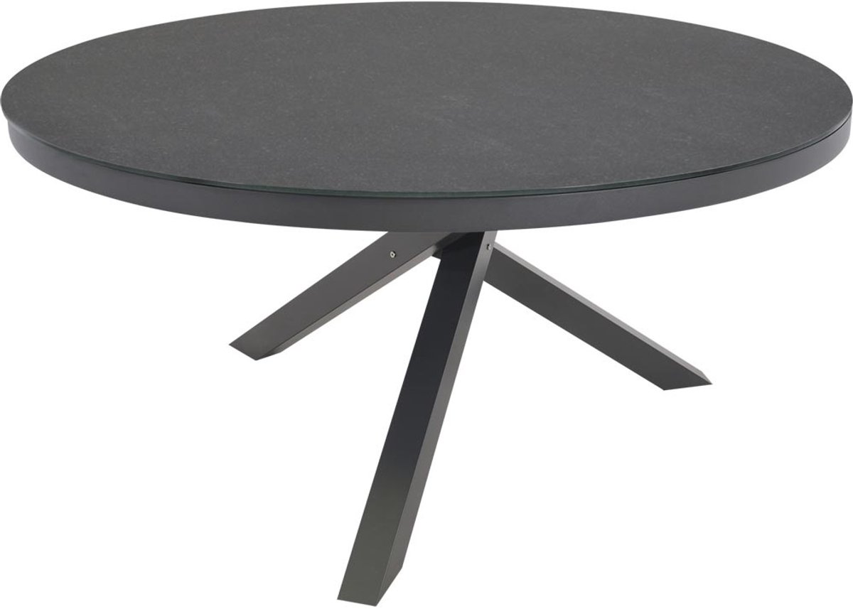 Lesli Living - Tuintafel Mojito - Antraciet - Ø150x74cm